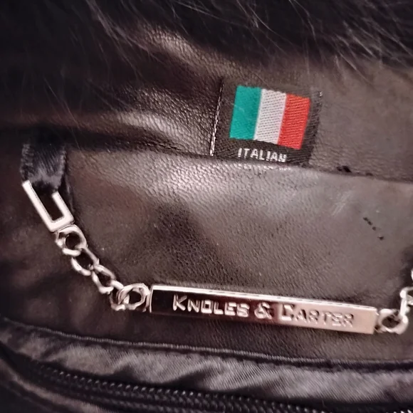 Men's Black Leather Jacket - Picture 6 of 12